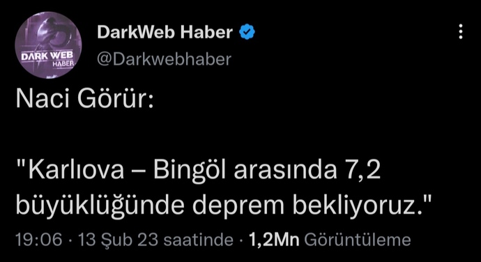 Bingöl depremi?