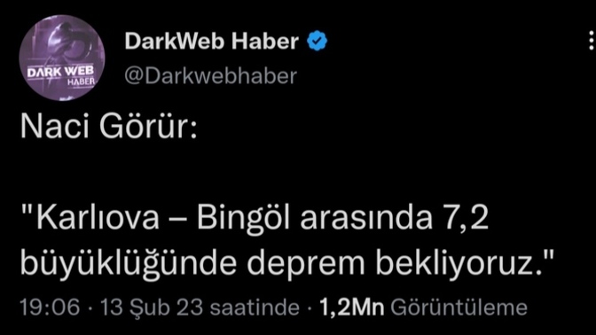 Bingöl depremi?
