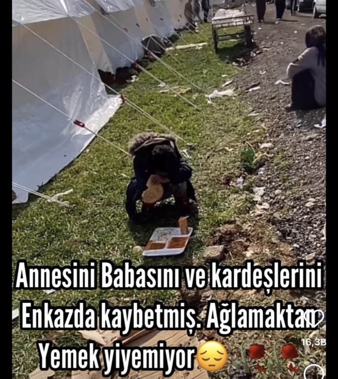 Anne baba ve kardeşlerini depremde kaybeden çocuk ağlamaktan yemek yiyemiyor. Bu acının tarifi var mı?