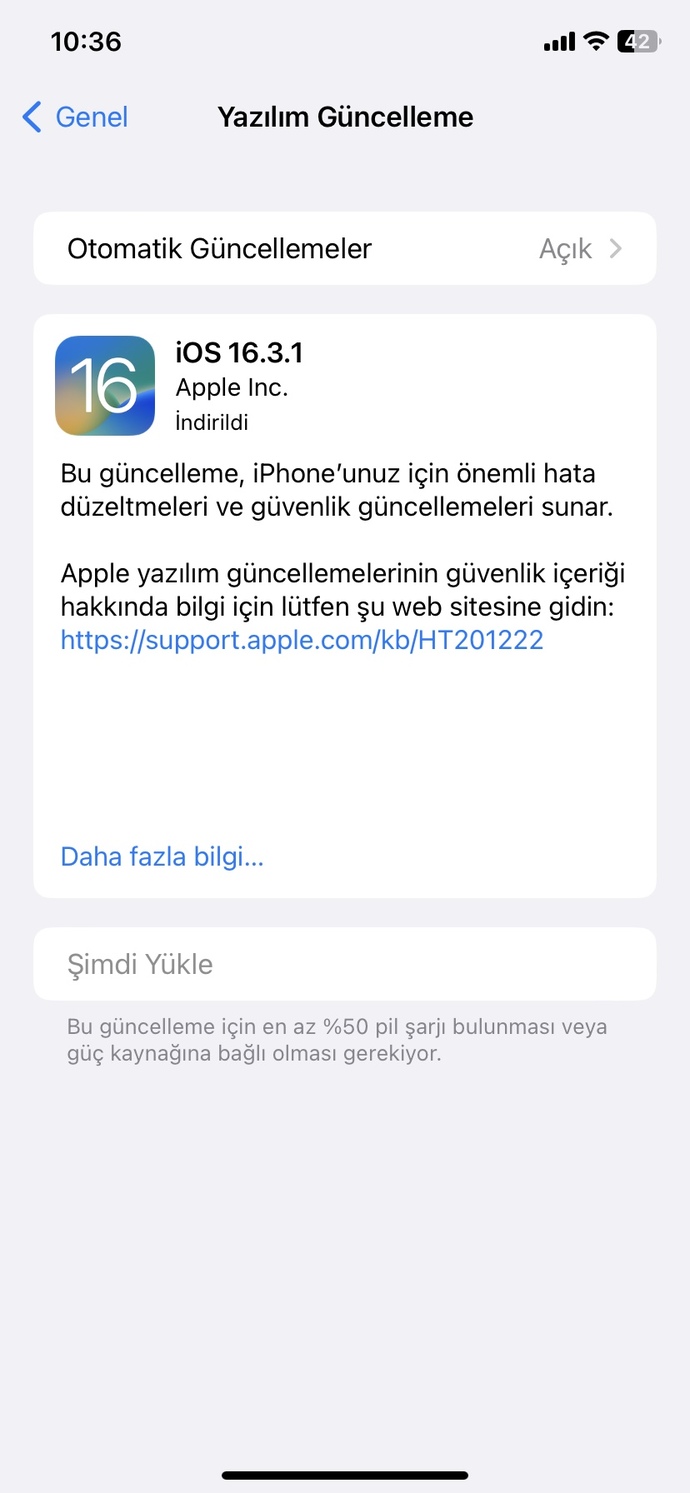 İPhone güncelleme bagzı fotoğraflarım yok?