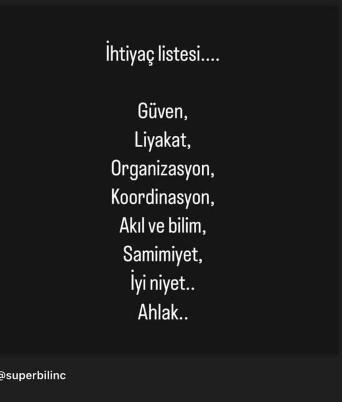 Çoğu şeyde sınıfta kaldık bu acı olayda. İnsanlık adına neler eksikti sizce, insanlık ihtiyaç listesine neler eklenmeli?