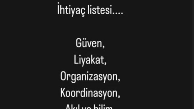 Çoğu şeyde sınıfta kaldık bu acı olayda. İnsanlık adına neler eksikti sizce, insanlık ihtiyaç listesine neler eklenmeli?