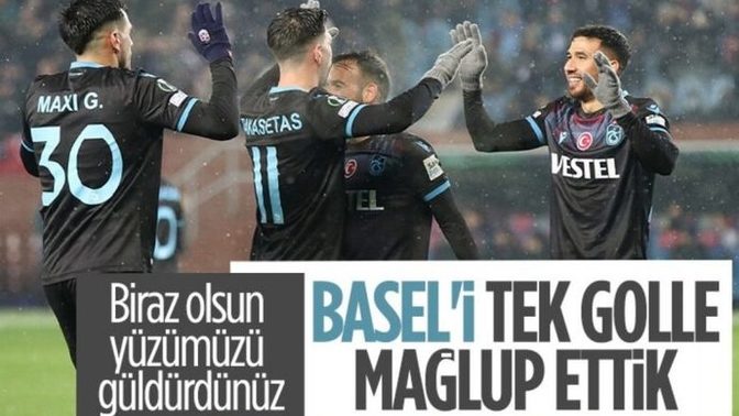 Uefa Konferans liginde Trabzonspor - Basel'i 1-0 yenerek tur için avantajı kaptı! Maçı nasıl buldunuz?