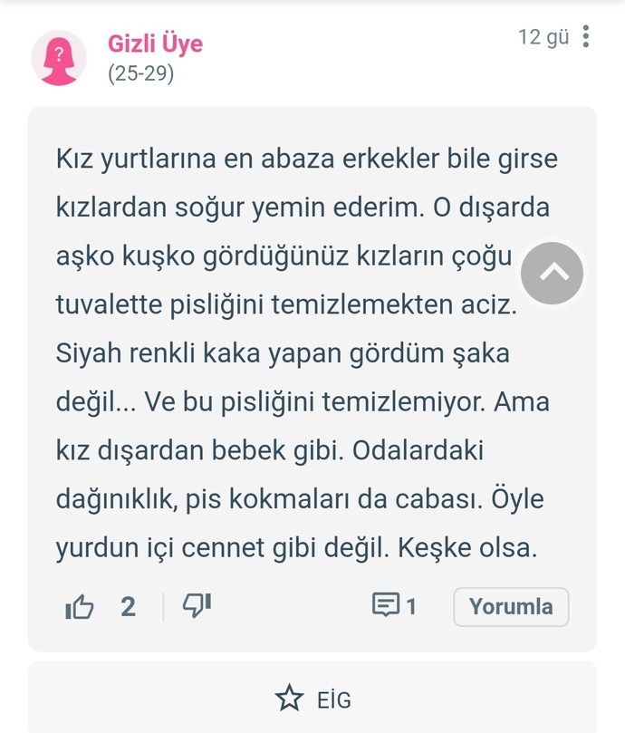 Kız yurtları öyle mi cidden 😳?