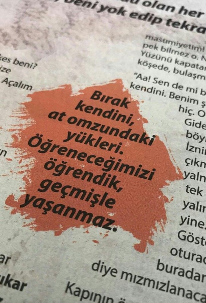 Kendini tek bir resimle, yazıyla özetler misin?