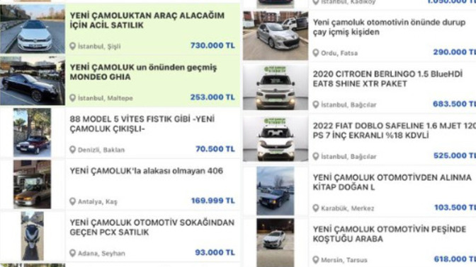 Araç ilanlarında Yeni Çamoluk Otomotiv rüzgarı esiyor. Sizin başlığınız ne olurdu?