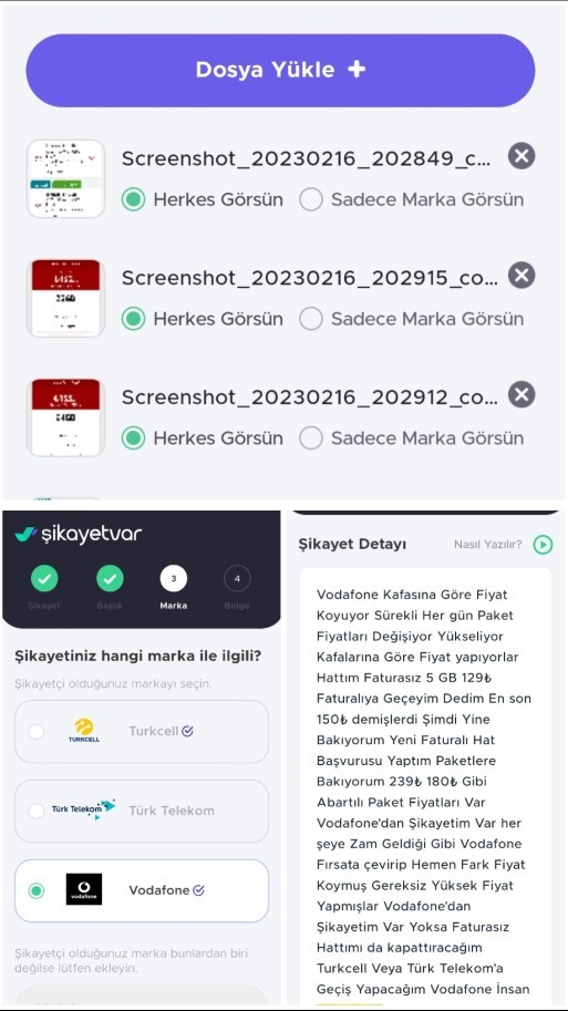 Vodofone Kazık Artık Şikayet Ettim En Sonda Gereksiz Kazık Fiyatlar Sizce?
