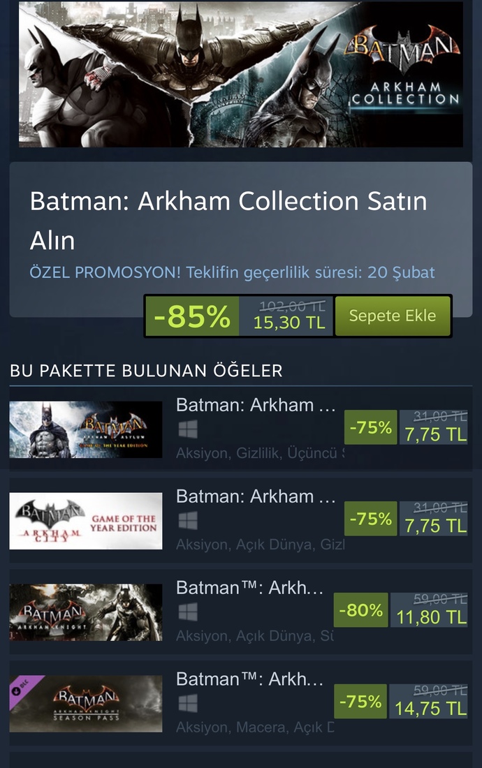 Gözüne çarpan bir indirim var mı?