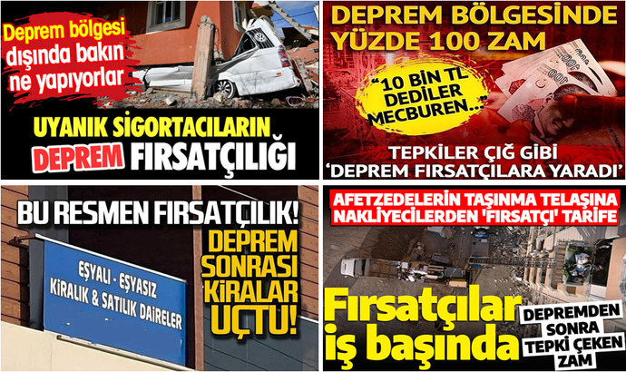 Fırsatçılığın önüne geçmek için sizce ne yapılmalı?