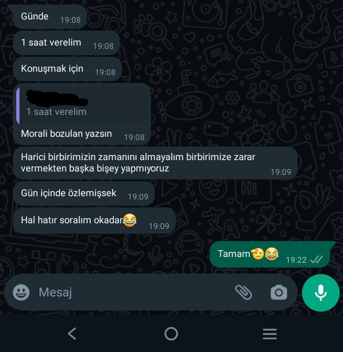 Sevgili ile saat belirtili saat arasında konuşmak ayrılığın başlangıcı mı?