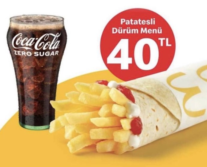 McDonalds’ta 40₺’ye satılan patatesli dürüm tepki çekti! Sizce tepki gösterenler haklı mı?