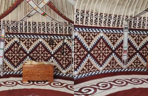 Kahramanmaraş Millet Bahçesinde yer alan yurt çadırı! Kurulan çadırları övmeye mi başladık?