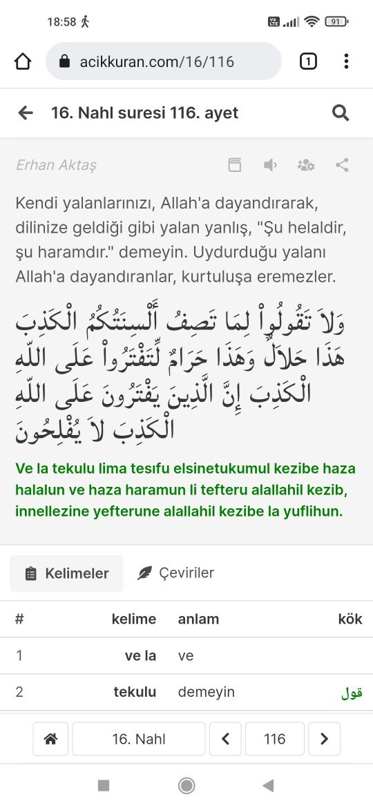 Bu ayet varken tarikatlar a niye insanlar güvenip birbirini dinsiz ilan ediyor?