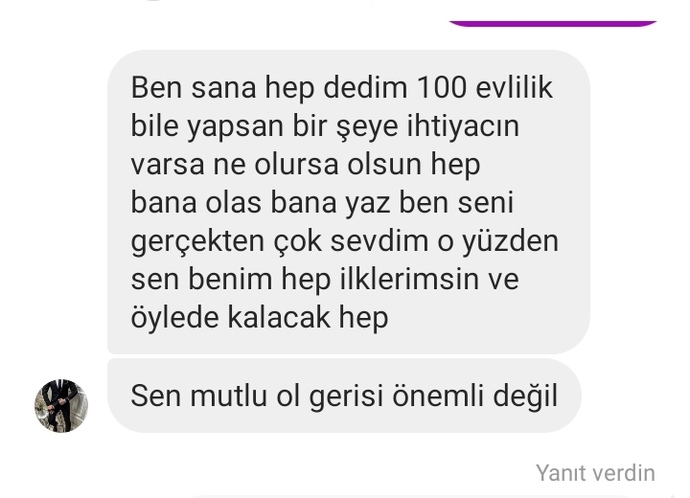 Sizi böyle seven oldu mu hiç?