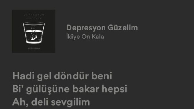 En son hangi şarkının içinde kayboldun?