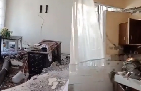 Depremden sonra eşyalarını almak için evine giren vatandaş, hırsızların her şeyi çaldığına şahit olmuş. Bu insanlar şaka mı?