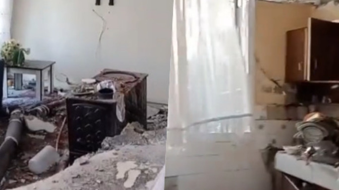 Depremden sonra eşyalarını almak için evine giren vatandaş, hırsızların her şeyi çaldığına şahit olmuş. Bu insanlar şaka mı?