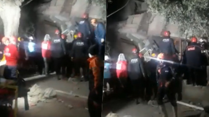 Hatay'daki 6.4 büyüklüğündeki deprem sonrası yıkılan binalara müdahale başlamış. Enkazda kalanlar olmuş mudur?