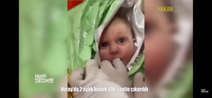 Hatayda iki aylık bebeğin enkaz altından 128 saat sonra çıkarılması hakkında yorumunuz nedir?