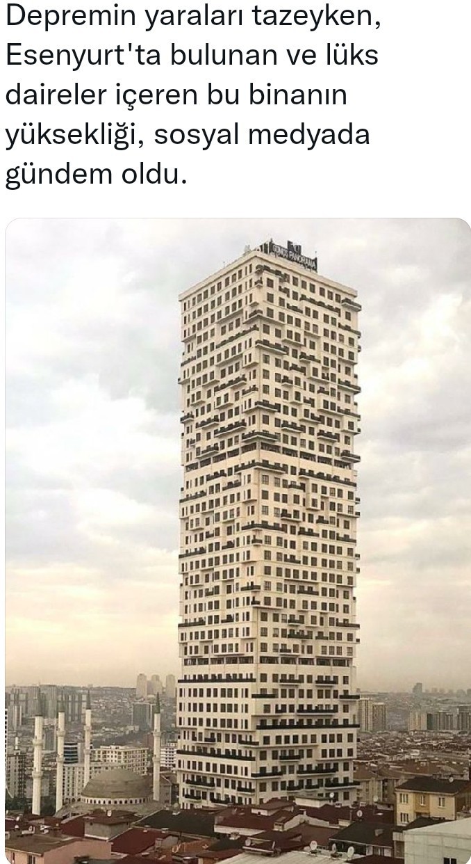 Yüksek binalar daha mı riskli?