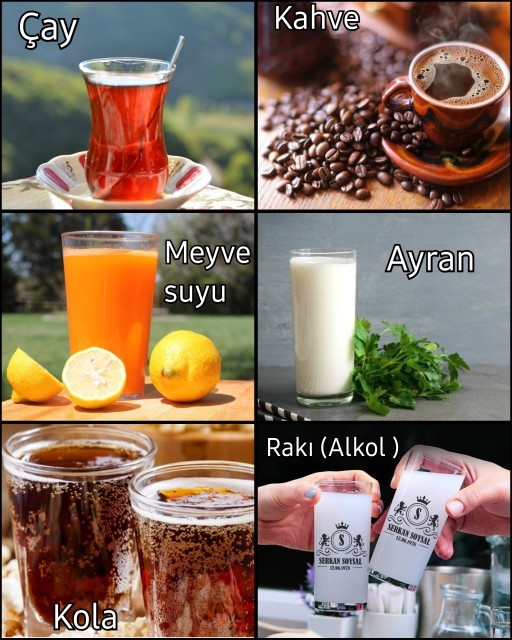 En sevdiğiniz içecek türleri hangileri nedir?