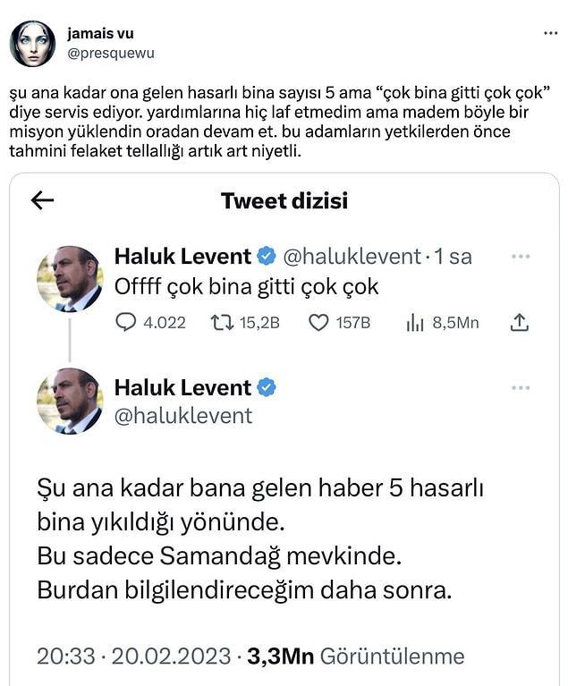 Haluk Levent, Kendisini Depremle İlgili Felaket Tellallığı Yapmakla Suçlayan Kişiye Tepkisini Koydu! Sizce Kim Haklı?