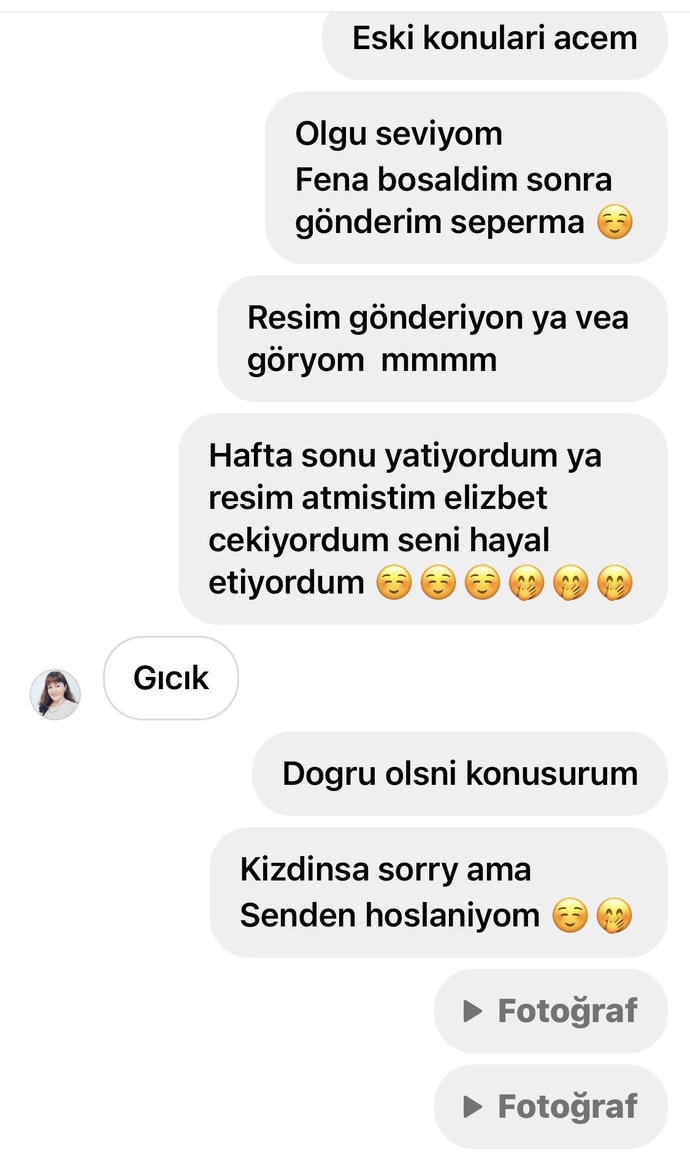 Kadina itraf etim sonra gicik dedi bana?