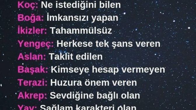 Burcunuza göre kimsiniz?