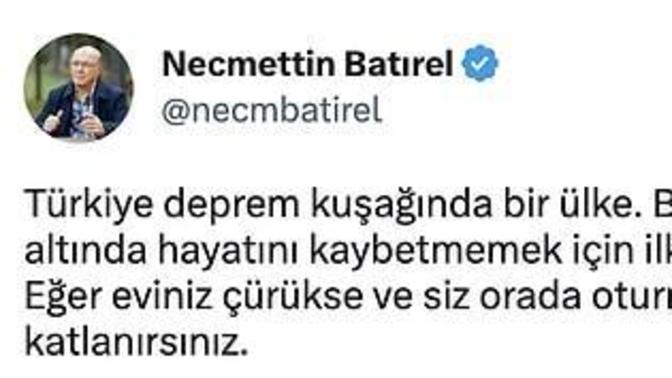 Çürük binada oturan sonuçlarını yaşamayı hakediyor mu?