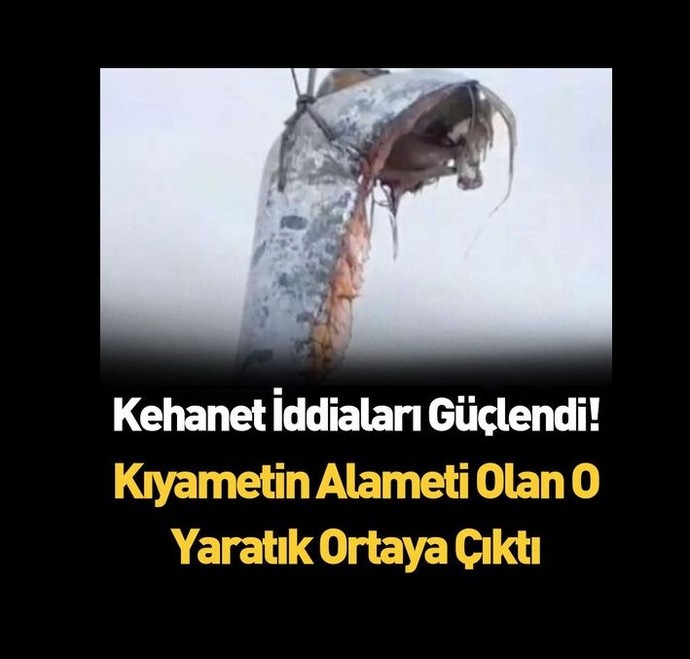 Ay galiba dünyanın sonu geldi yeraltı canavarı?