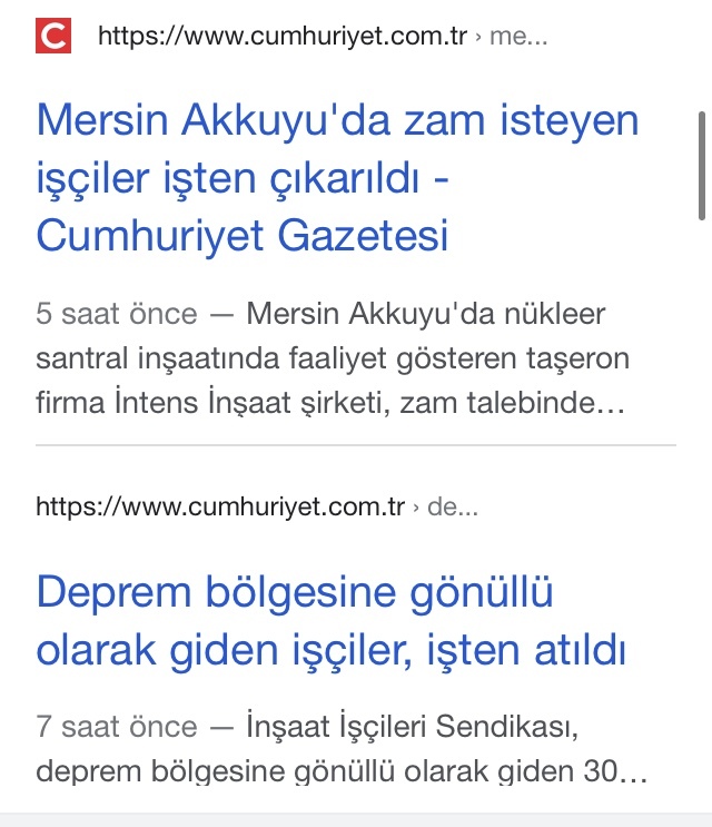 Deprem bölgesine gönüllü olarak giden 30 Akkuyu Nükleer Santral işçisi işten çıkarılmış. Böyle vicdan mı olur?