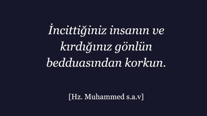 Hiç birine beddua ettiniz mi?