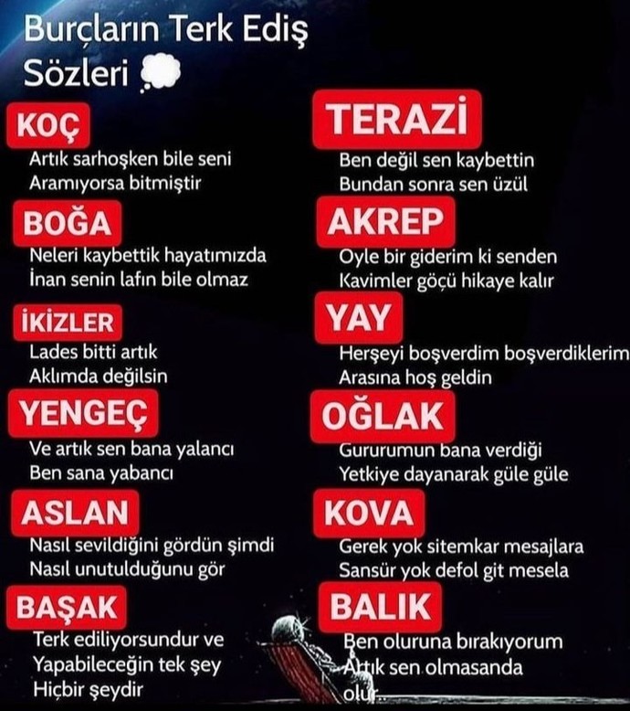 Sizce hangi burcun sözleri daha iyi?