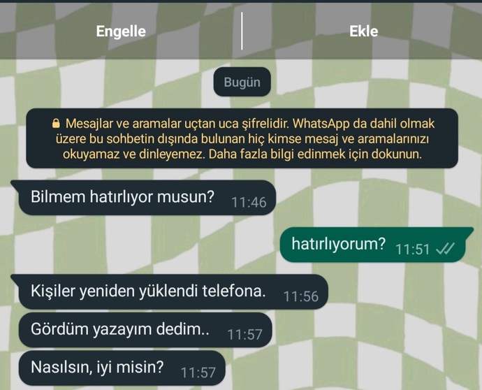 Ex böyle yazdı, amacı ne sizce? Bizden tekrar olur mu?