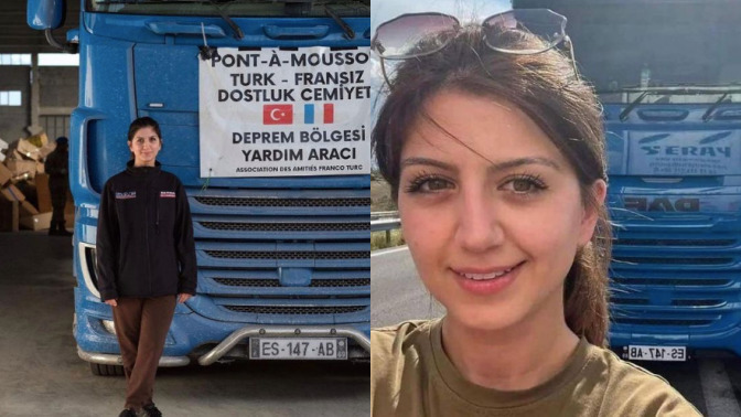 Tek başına kendi tırıyla Fransa'dan Maraş'a yardım getiren Gülfem Zengin'in yaptığı alkışlanası bir hareket değil mi?