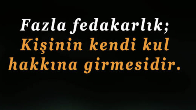 Fedakar birisi misiniz?