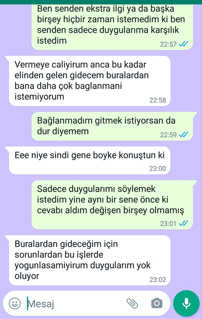 Daha önceden açıldığım flörtüme tekrar açıldım ve yine aynı cevabı aldım, sizce ne yapmalıyım?