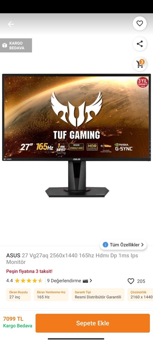 3070 Tİ ekran kartı için monitör önerir misiniz?