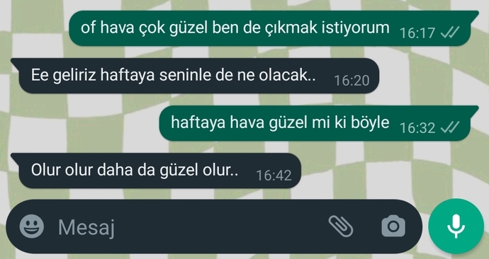 Eski sevgiliyke buluşulur mu? ne yazmalıyım?