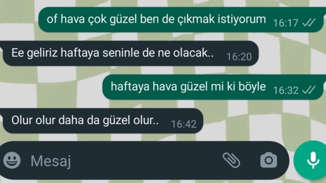 Eski sevgiliyke buluşulur mu? ne yazmalıyım?