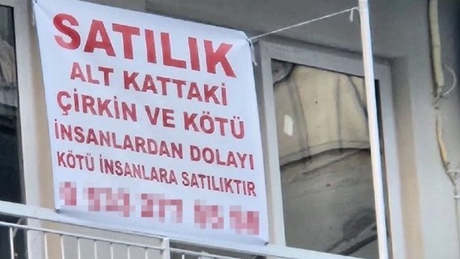 Aydın'da trajikomik satılık ilanı akla şu soruyu getirdi! Komşuluk ilişkilerini bitiren sebep sizce nedir?