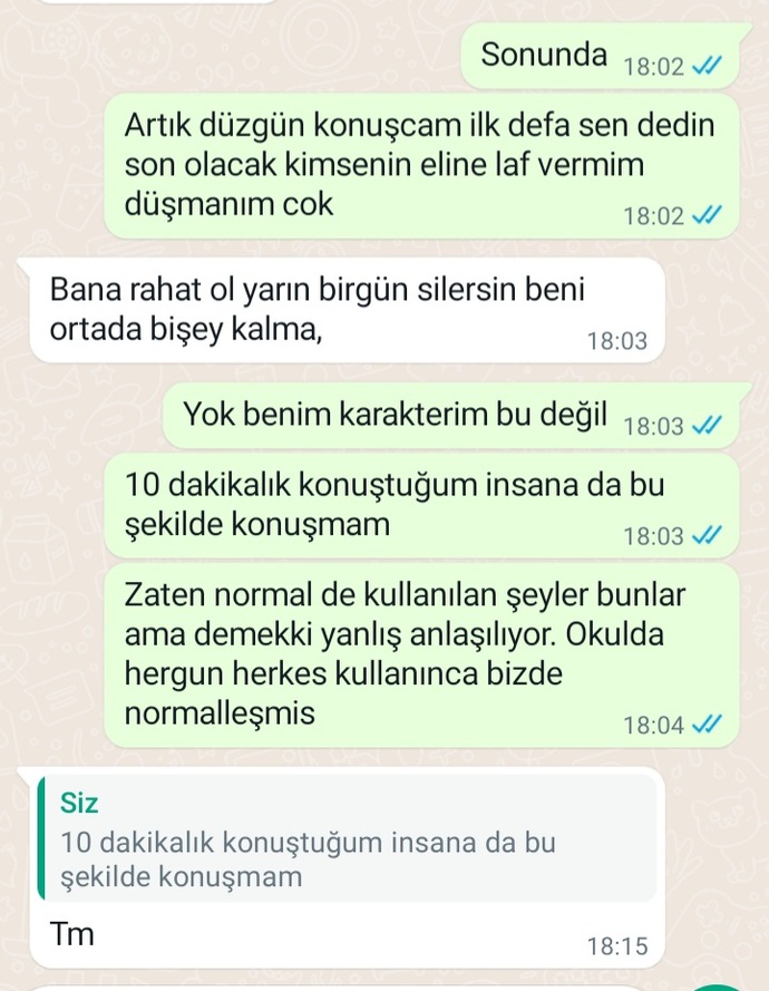 2 tıbbi terim kullandım diye sapık konuşuyorsun dedi sizce haklı mı?