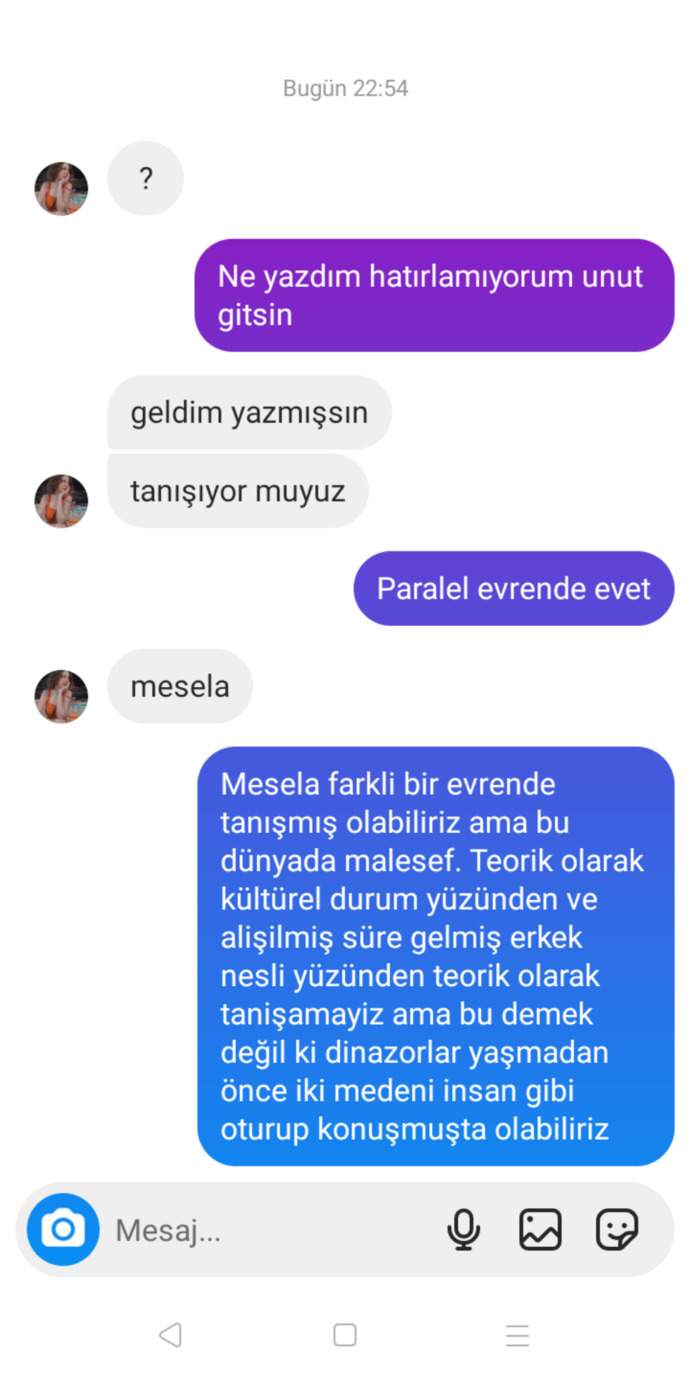 Bu konuşmanin sonu nereye varır?