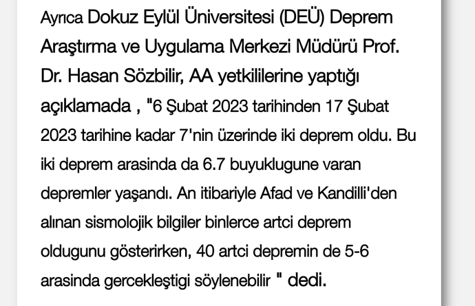 Sizce sitede ilk deprem sorusunu kim sormuştur?