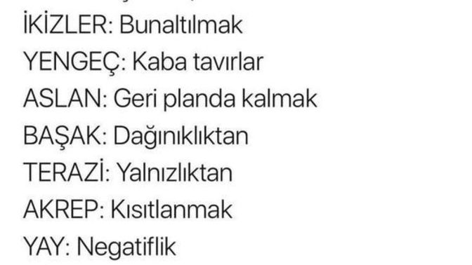 Burçlar nelerden😊 hoşlanmaz?