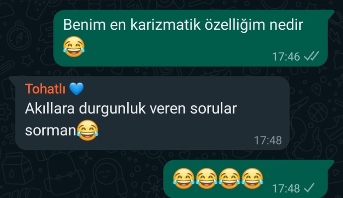 En karizmatik özelliğin ne?