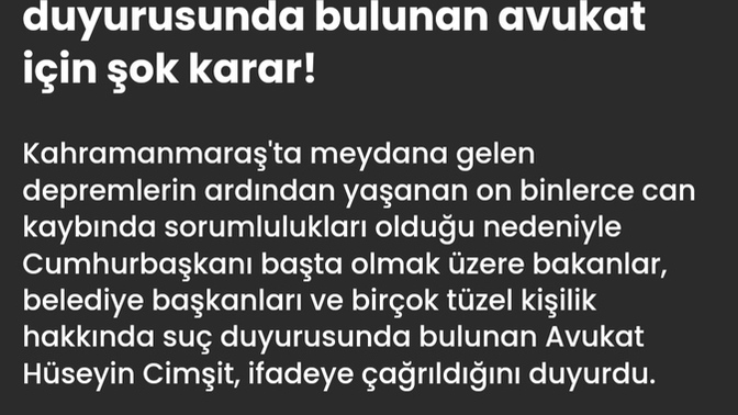 Erdoğan hakkında suç duyurusunda bulunan avukat için şok karar! Erdoğan'ı dava etmek suç mu?