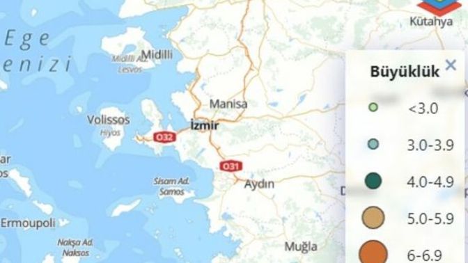 İzmir'de 4.1 büyüklüğünde deprem oldu, hisseden var mı?