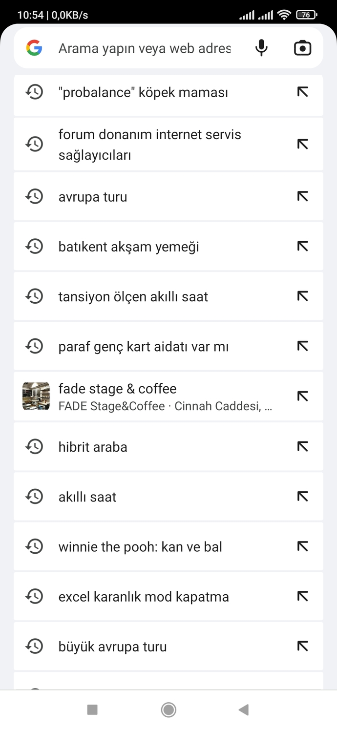 Ekran görüntüsü aldım.