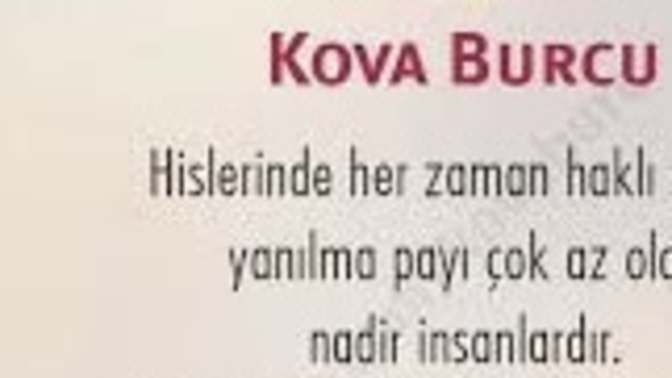 Kova burcu Özellikleri Nelerdir?